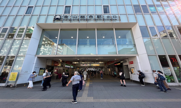 金山総合駅（JR・名鉄・地下鉄）の北口から出ます