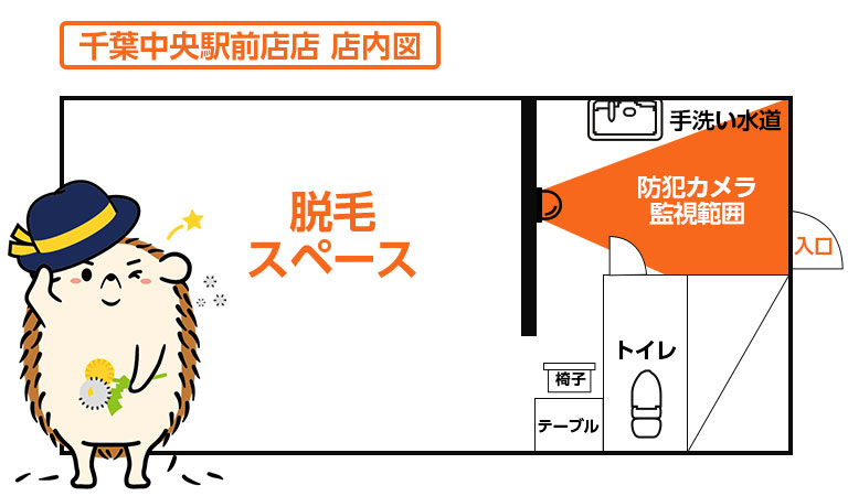 店内図です。