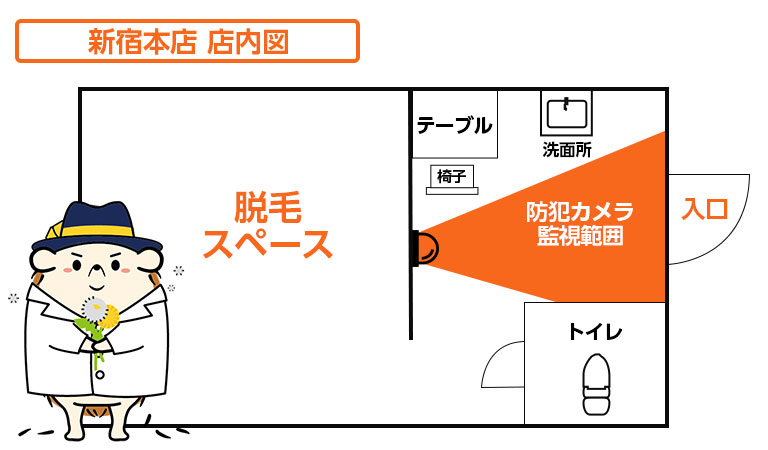 店内図です。