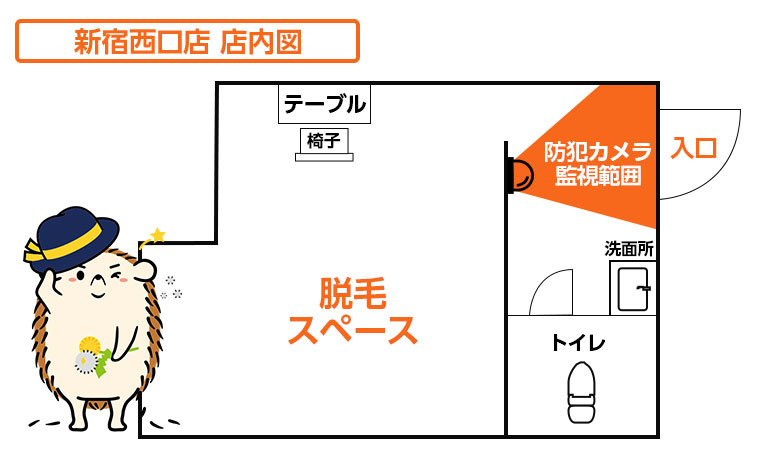 店内図です。