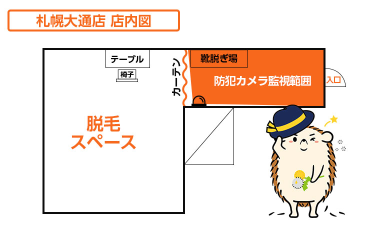 店内図です。