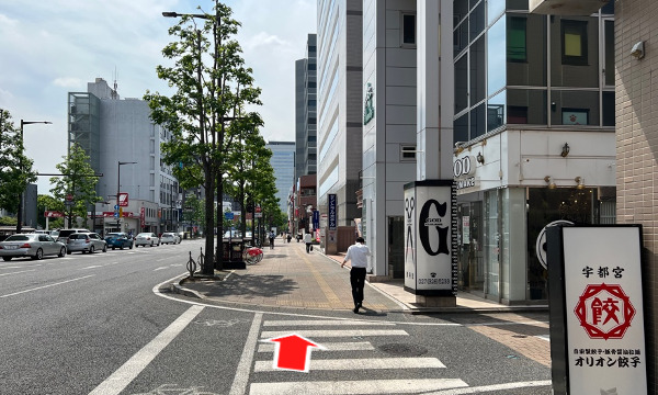 ふたつ目の横断歩道を渡ります