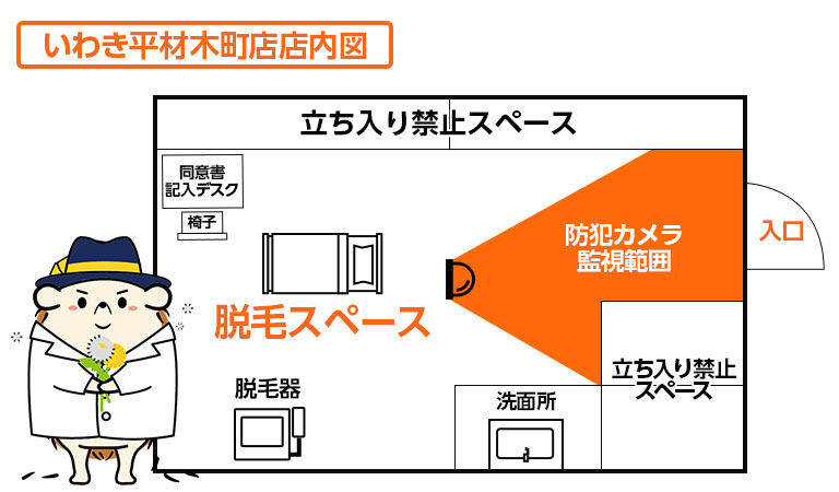 店内図です。