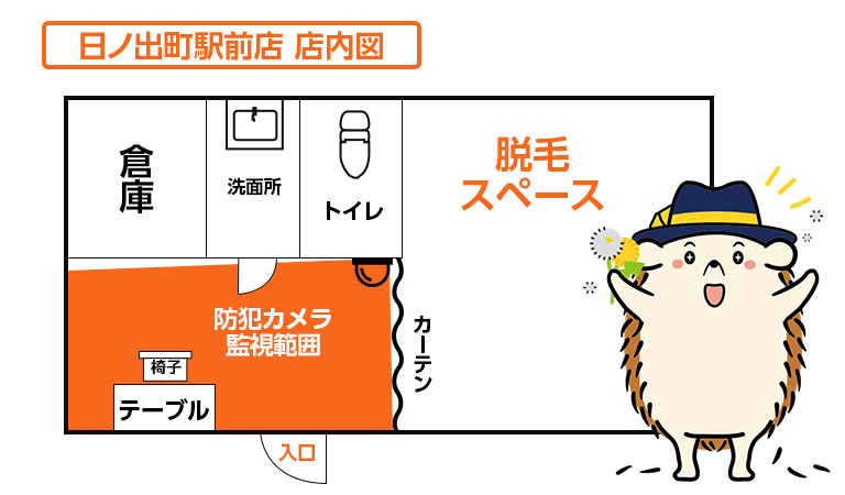 店内図です。