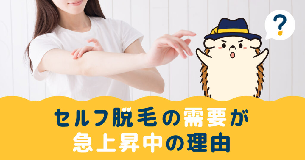 セルフの脱毛需要が急上昇中！人気の理由は？ハイジの特徴についても解説