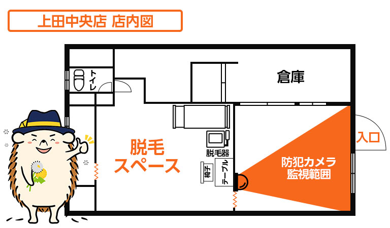 店内図です。
