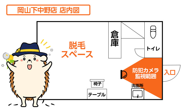 店内図です。