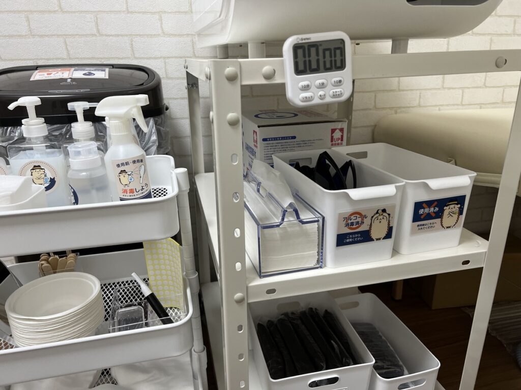 脱毛に必要な備品は完備してありますので、手ぶらでご来店下さい。