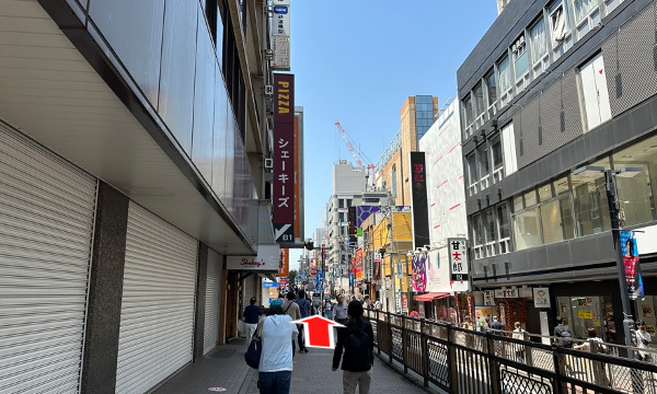左へ曲がったらまっすぐ進み「南幸橋」を渡ります
