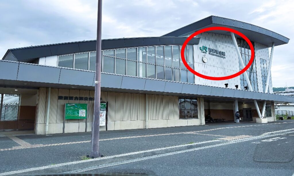 陸前落合駅に到着です。ここから徒歩7分でハイジに到着します。