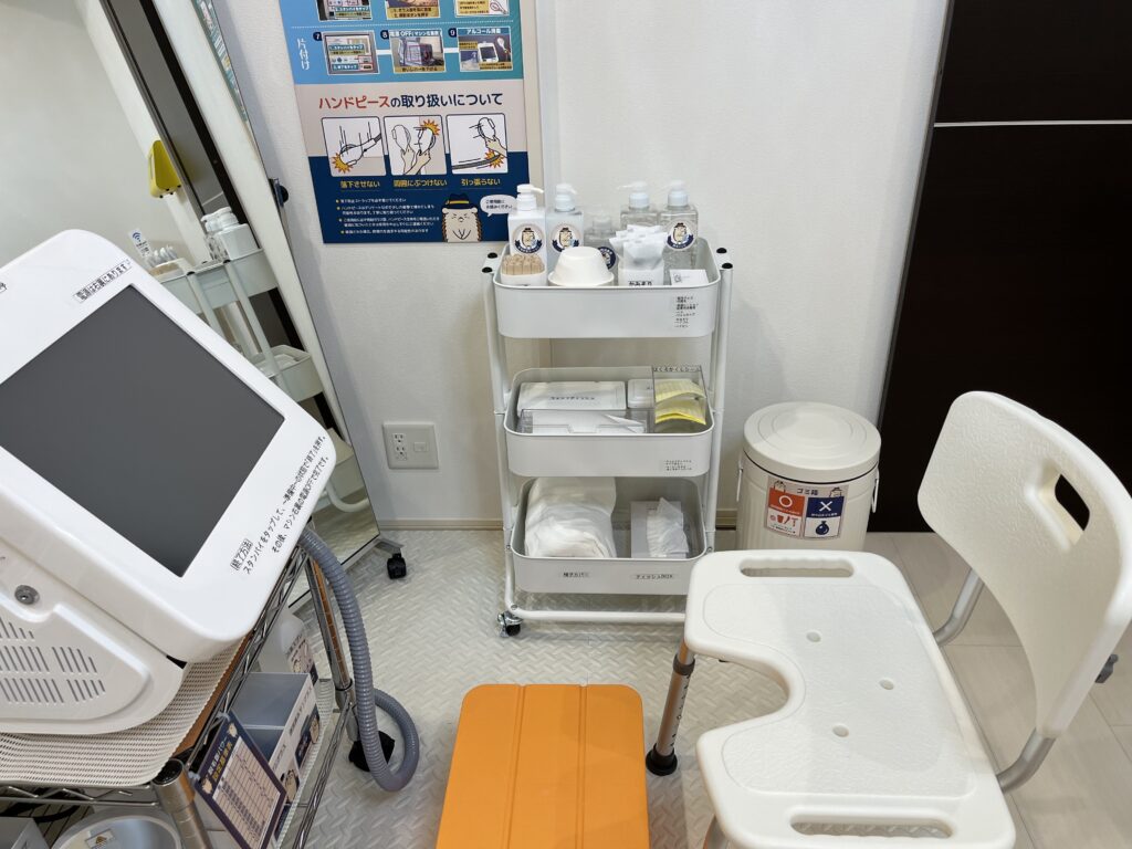 最新のＨＨＲ方式の脱毛機です！操作手順もシンプル簡単です！ スキンケア用品も充実しています☆