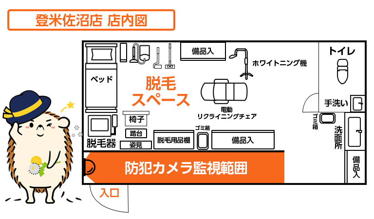 店内図です。