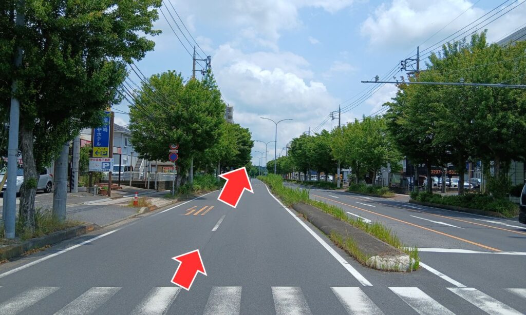 龍ケ崎市内方面へ。